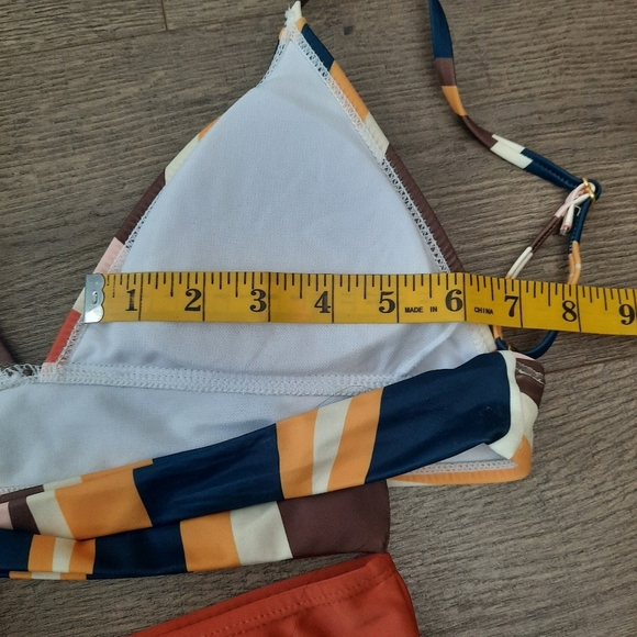 Bikini set Tie bra High  Waisted bottom - Picture 5 of 9